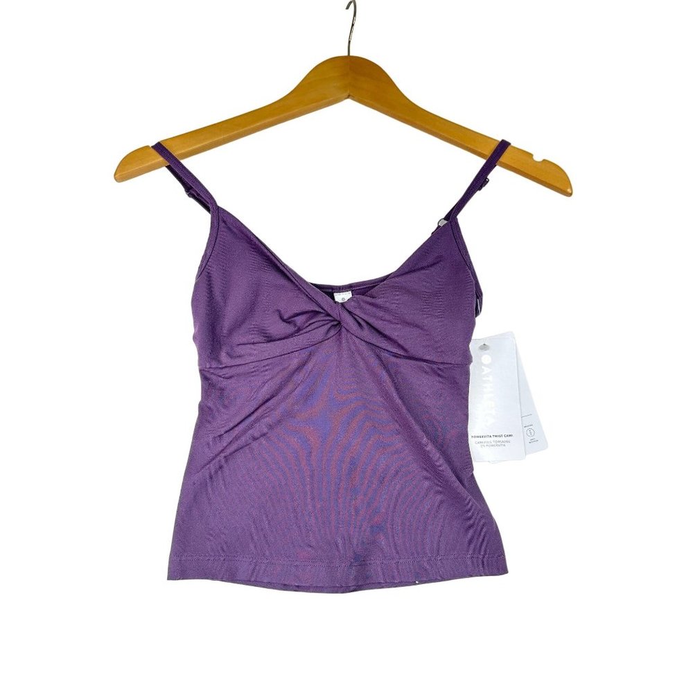 NWT Athleta Powervita Twist Cami sz XXS Purple